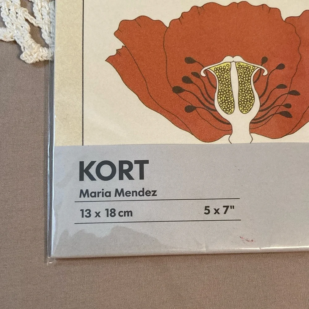 New IKEA Vintage Flowers Botanical Prints Set By Maria Mendez